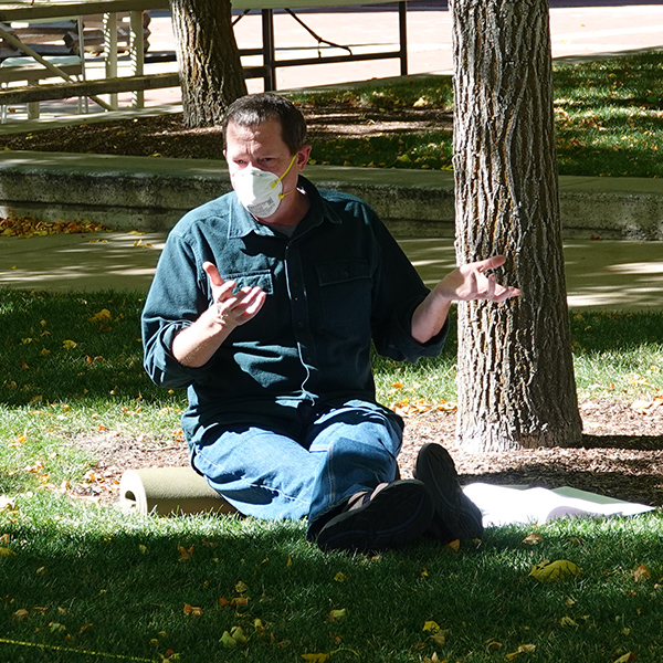 James A. Lutz, Teaching in a pandemic, USU Campus, October 2020